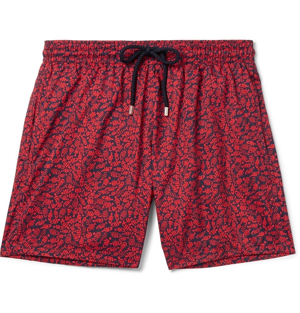 Vilebrequin - Mahina Mid-Length Printed Swim Shorts - Men - Red Vilebrequin