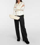 Loewe Puzzle Fold Medium cropped leather tote bag