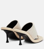 JW Anderson - Bumper Tube embellished leather sandals