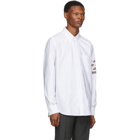 Thom Browne White Oxford 4 Bar Straight Fit Shirt