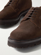 Grenson - Melvin Suede Derby Shoes - Brown