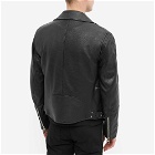 Alexander McQueen Men's Leather Biker Jacket in Black