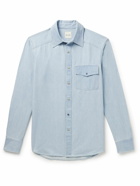 Paul Smith - Cotton-Chambray Western Shirt - Blue