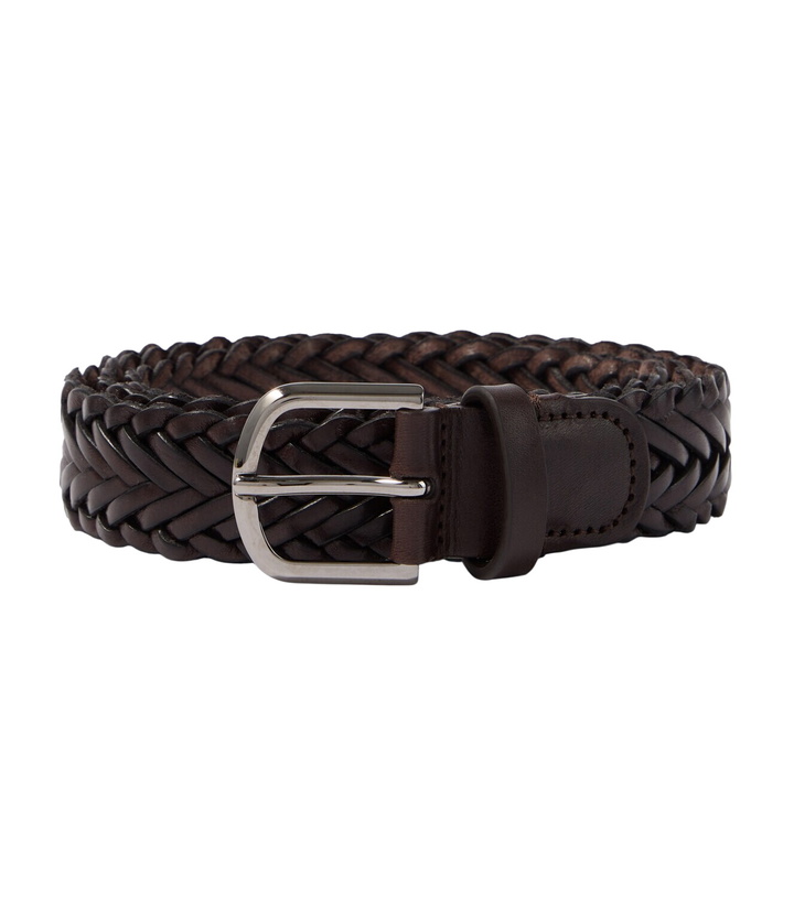 Photo: Giorgio Armani Braided leather belt