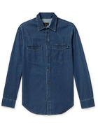 Brioni - Denim Western Shirt - Blue