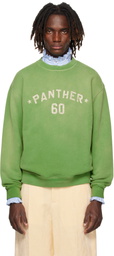 Valentino Green 'Chez Valentino' Print Cotton Sweatshirt