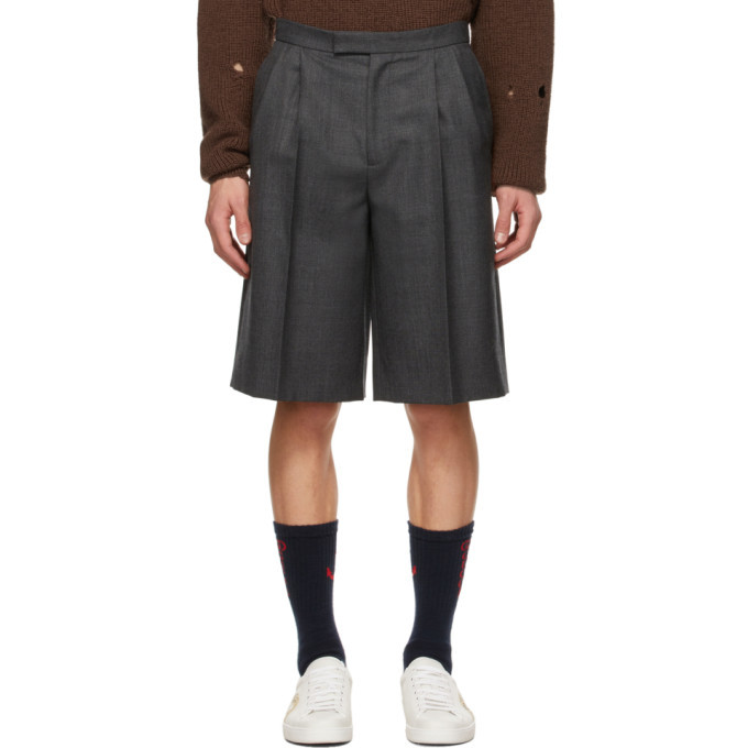 Photo: Gucci Grey Grisaille Classic Shorts