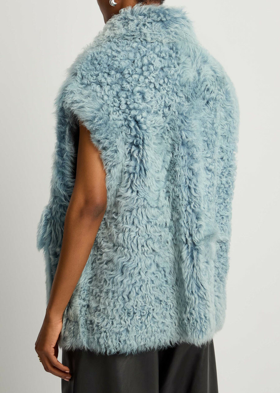 Arma Edha Reversible Wool Gilet Dark Blue