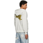 Kenzo Gray Kenzo Paris 'KENZO Jumping Tiger' Zip Up Hoodie