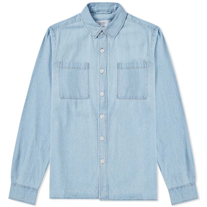 Photo: Saturdays NYC Nolan Washed Denim Overshirt