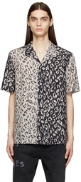 Ksubi Black & Grey Fire Resort Shirt