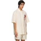 Jacquemus Off-White Embroidered La Chemise Moisson Short Sleeve Shirt