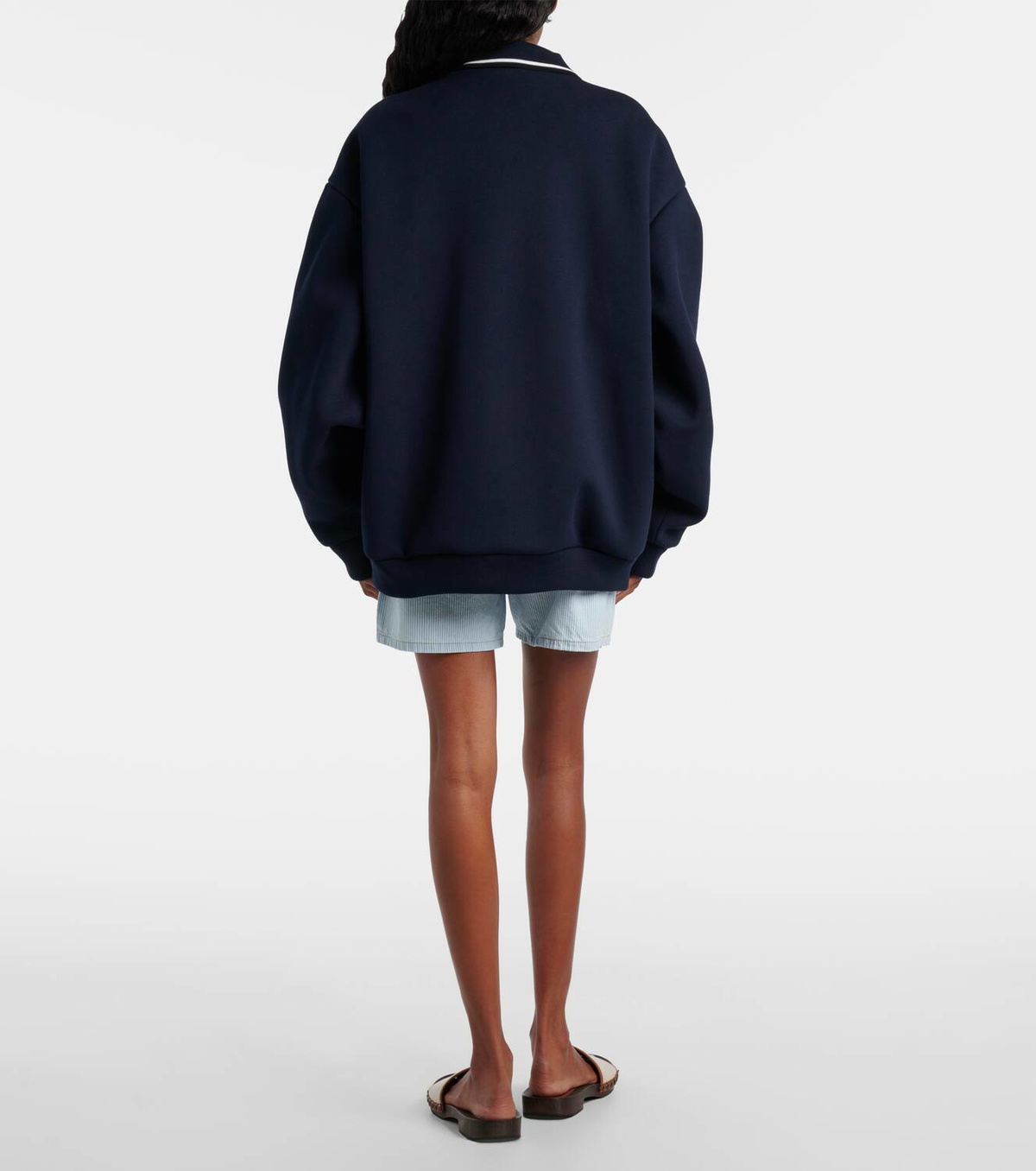 Miu Miu Logo cotton blouson Miu Miu