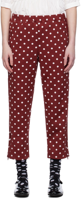 Photo: Comme des Garçons Girl Burgundy Polka Dot Trousers