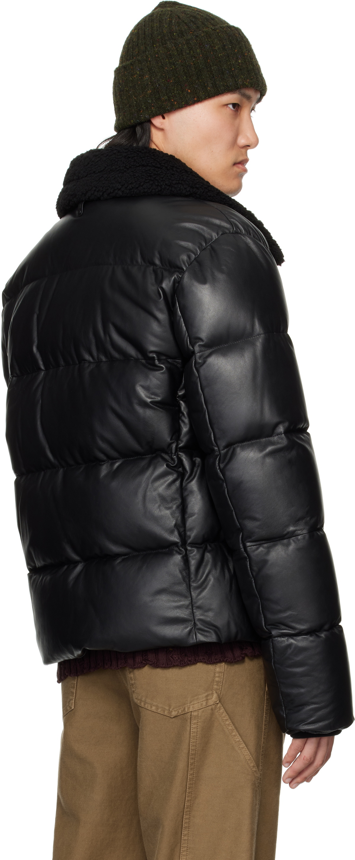 MACKAGE Black Kyrie Down Leather Jacket