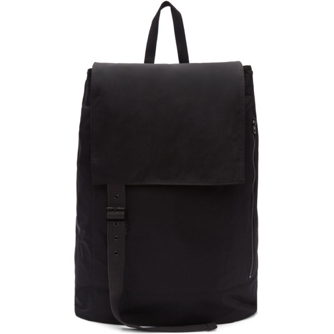 Photo: Raf Simons Black Eastpak Edition Large Toploader Flap Backpack