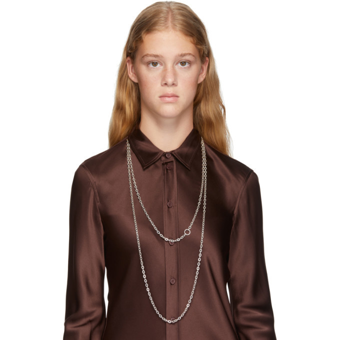 Saskia Diez Silver Barbelle Body Chain Saskia Diez