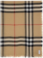 Burberry Beige Check Scarf