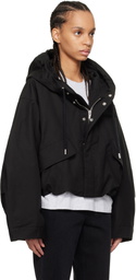 JACQUEMUS Black 'The Caraco cropped parka' Jacket