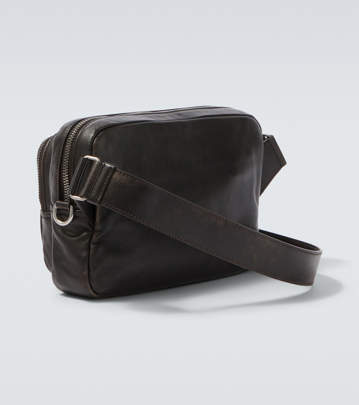 Prada Distressed leather crossbody bag