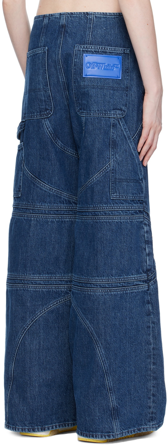 OffWhite Navy Hammer Loop Jeans OffWhite