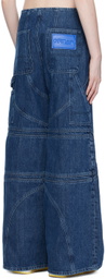 Off-White Navy Hammer Loop Jeans