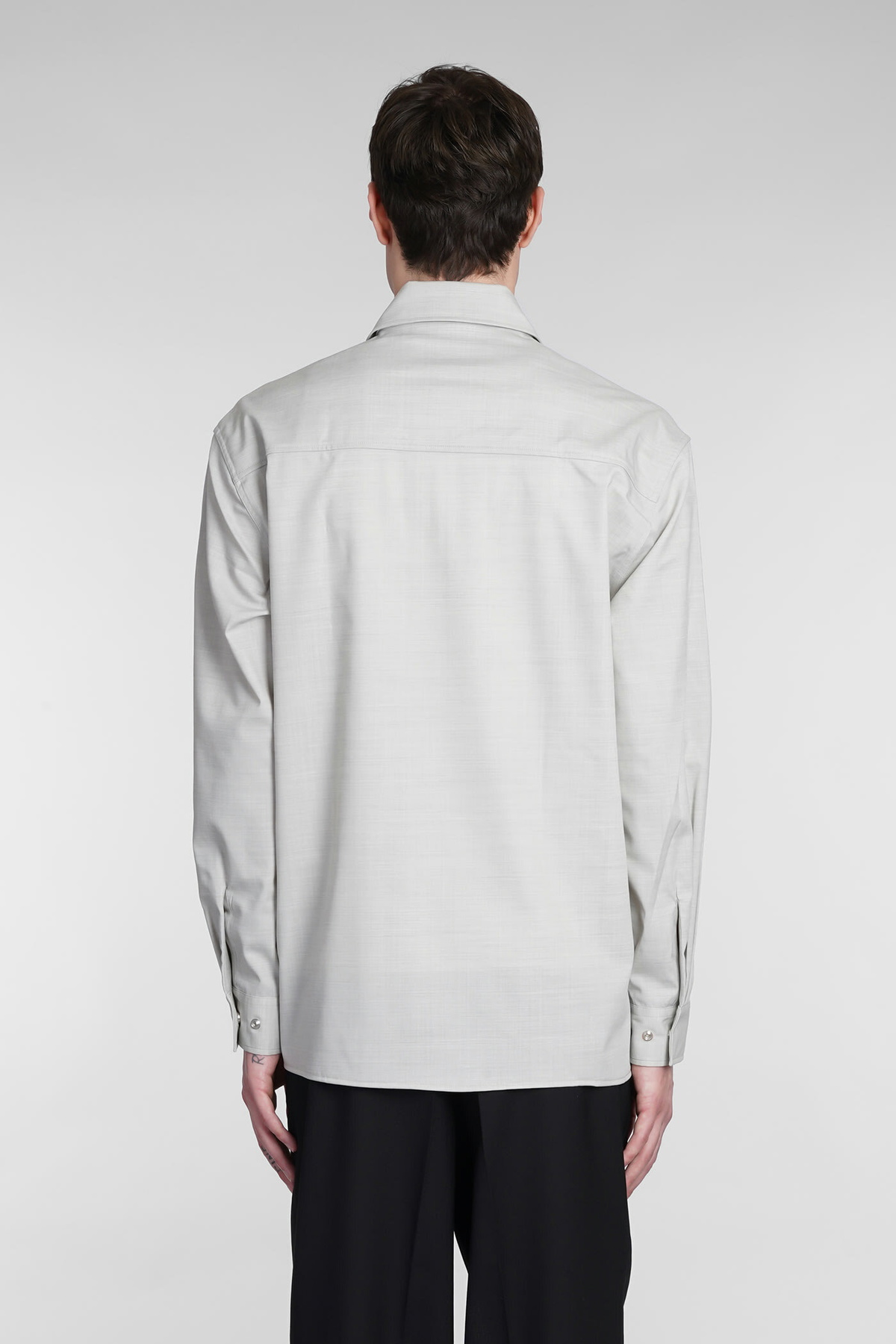 Études Shirt In Grey Wool