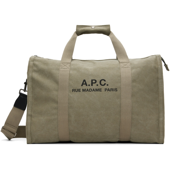Photo: A.P.C. Khaki Recuperation Gym Bag