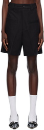 Fax Copy Express SSENSE Exclusive Black Shorts