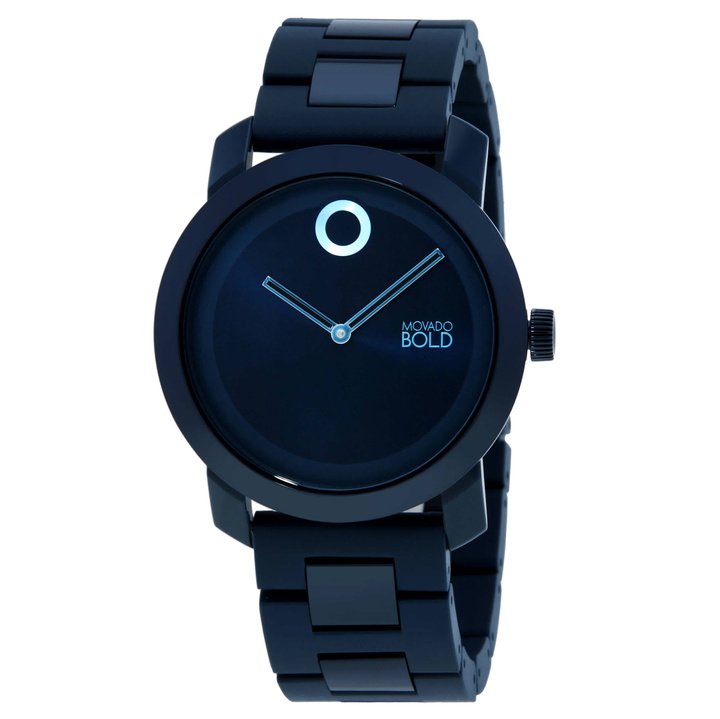 Photo: Movado Trend Impulse Quartz Blue Dial Mens Watch 3601057