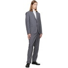 Paul Smith Gray 'The Soho' Tailored-Fit Pinstripe Wool Suit