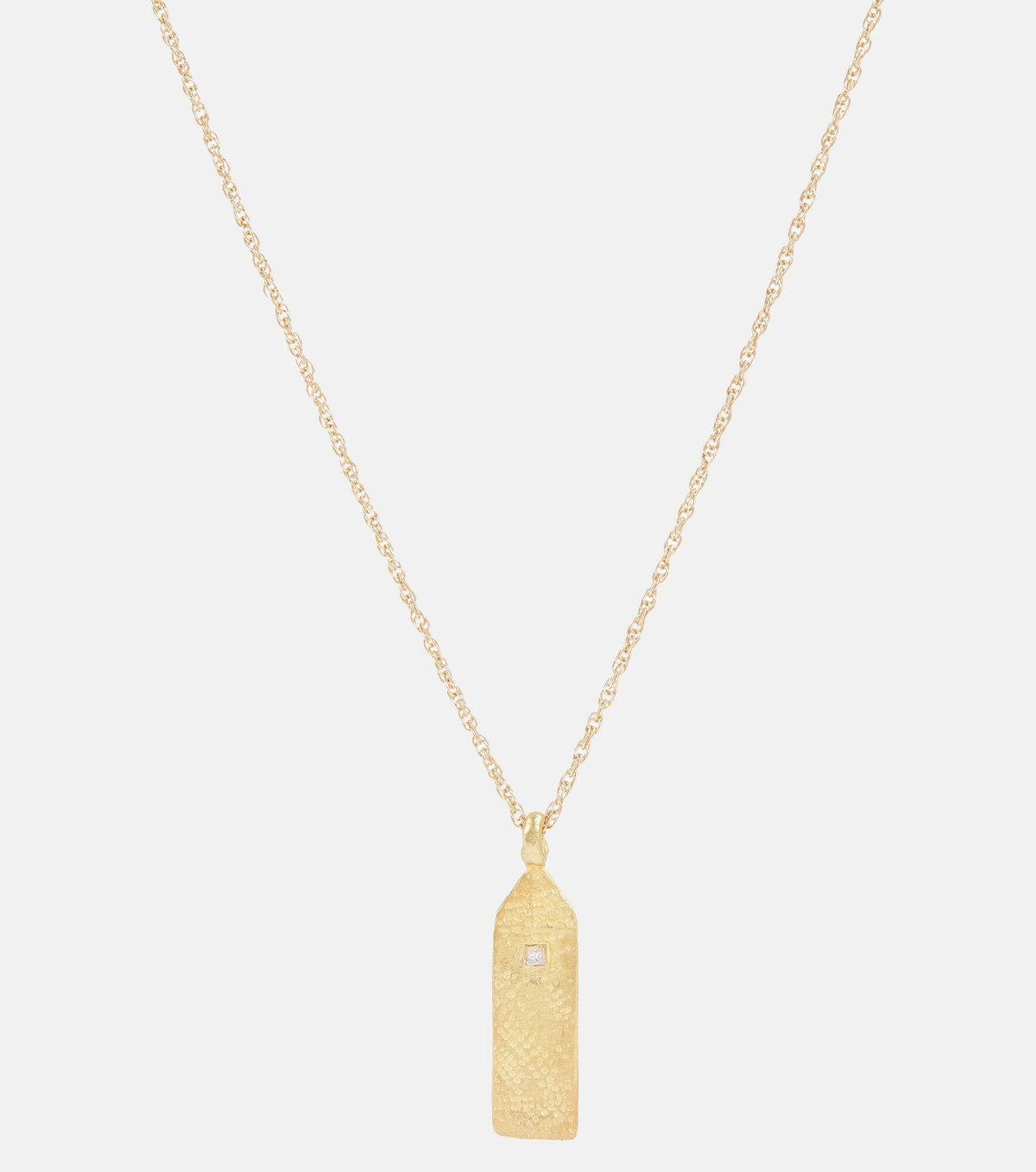 Elhanati - Maison Medium 18kt gold necklace with diamond