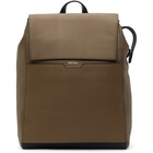 Paul Smith Taupe Leather Signature Stripe Backpack