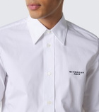 Givenchy Logo embroidered cotton poplin shirt