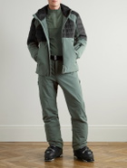 BOGNER - Henik-D Panelled Quilted Ripstop and Shell Hooded Down Jacket - Green