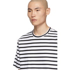 Comme des Garcons Homme Black and White Intarsia T-Shirt