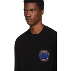 Balmain Black Cashmere Badge Sweatshirt