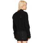 Boris Bidjan Saberi Black Wool and Cashmere Bomber Jacket