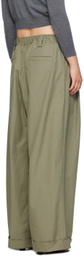 Meryll Rogge Green Drawstring Chino Trousers