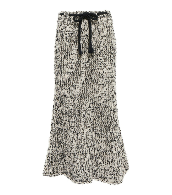 Photo: Moncler Genius - 2 Moncler 1952 belted wool-blend skirt