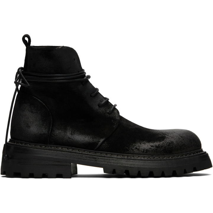 Photo: Marsèll Black Carraucola Reversed Leather Boots