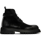Marsèll Black Carraucola Reversed Leather Boots