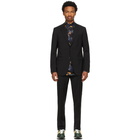 Lanvin Black Half Canvas Suit