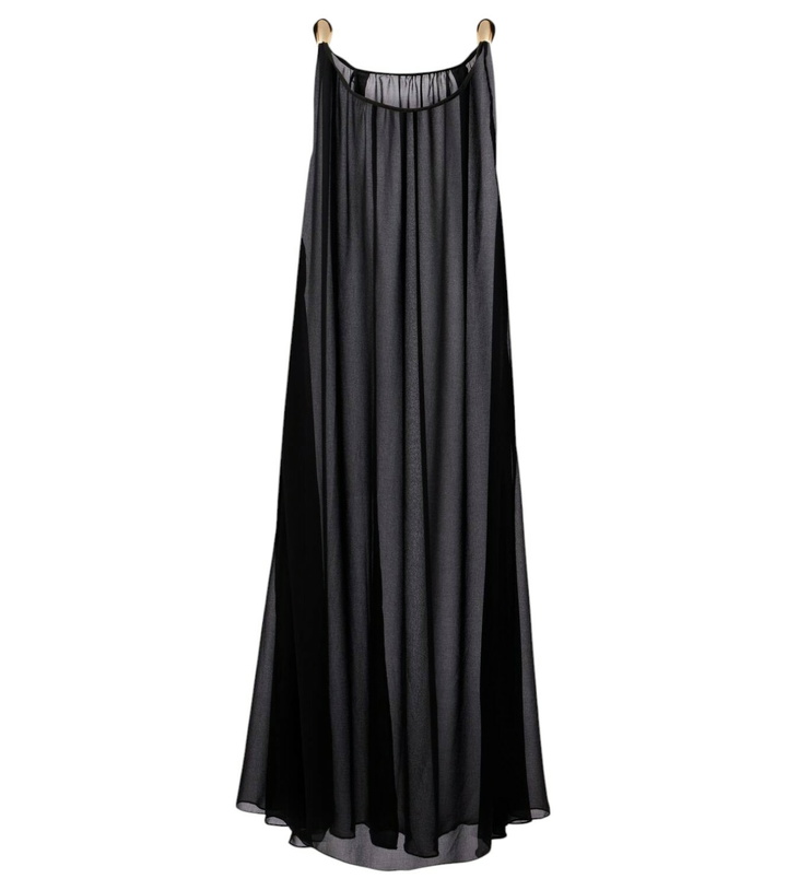 Photo: Adriana Degreas Holiday embellished chiffon maxi dress