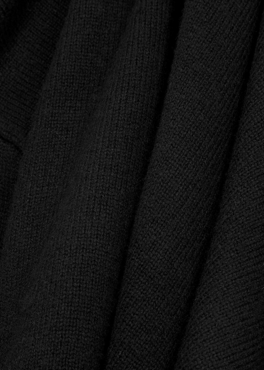 Paige Raundi Cut-out Wool-blend Jumper Black