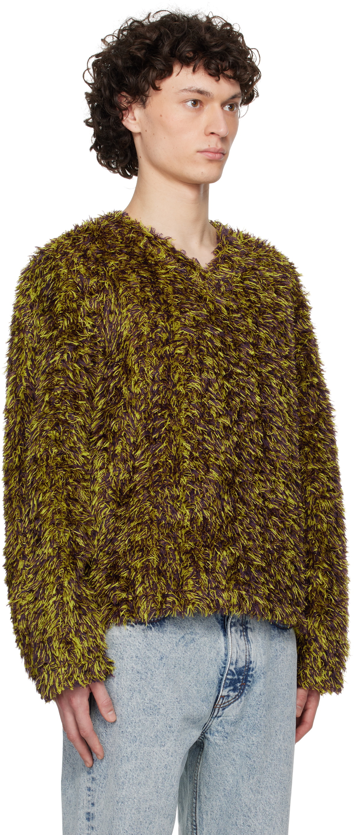Séfr Brown & Yellow Agustin Sweater