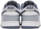 Nike White & Gray Dunk Low Retro SE Sneakers