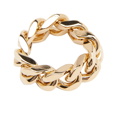 VTMNTS Men's Barcode Ring in Gold