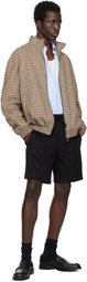 Hugo Black Cotton-Blend Shorts