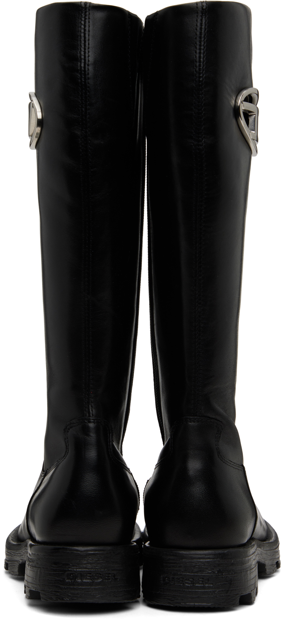 早い者勝ち!!! DIESEL ◆ ロングブーツ｜D-Hammer Hb D W Women's D-Hammer-High-heel boots in brushed leather | Black